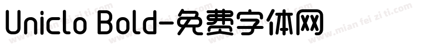 Uniclo Bold字体转换